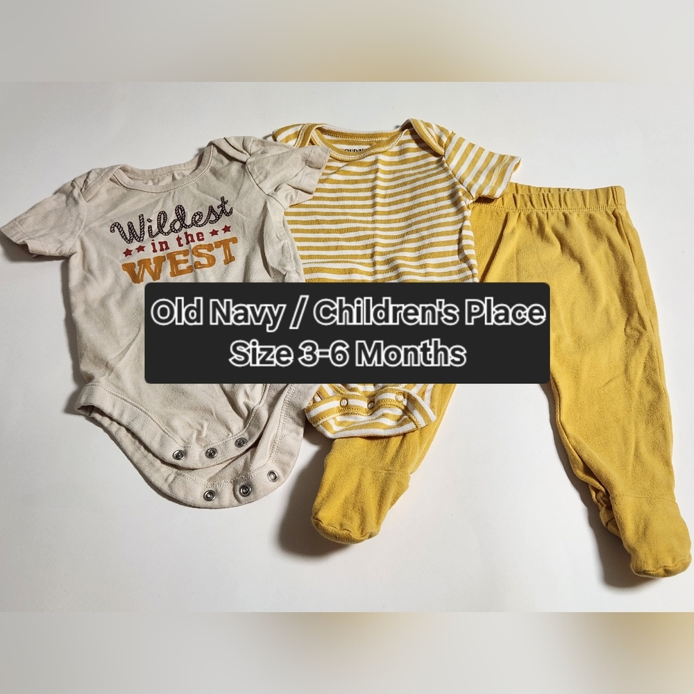 3-6 Months 3 Piece Baby Clothing Bundle Old Navy & Children's Place